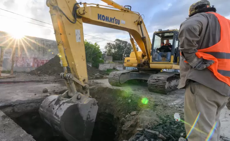 obra de cloacas en Luj�n