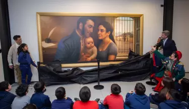Ulpiano Suarez present� un cuadro sobre el hogar mendocino de San Mart�n y enriqueci� el museo