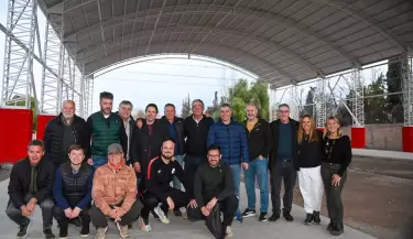 Entr� en la etapa final la construcci�n del microestadio del Club Obras, en Godoy Cruz