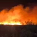 (Video) Impactantes llamas y un enorme incendio en Los Corralitos