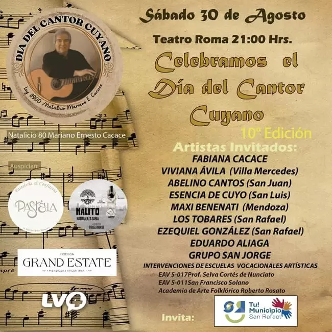 dia del cantor cuyano