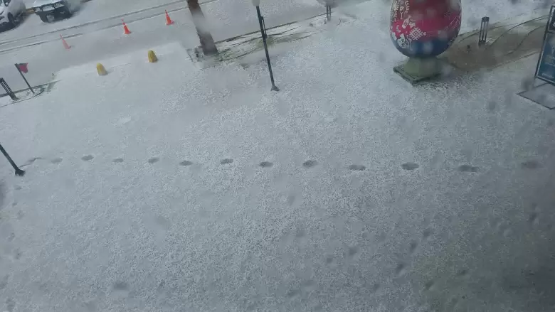 granizo en el Este