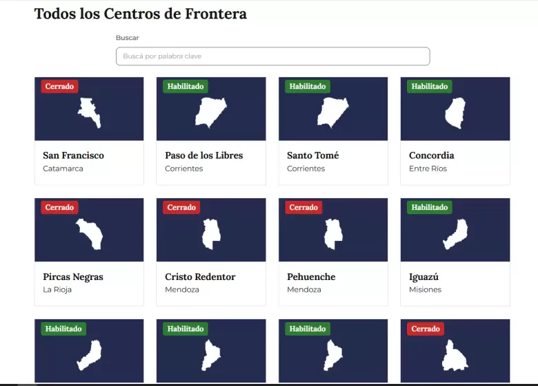 centros de frontera 31 de AGOSTO
