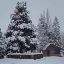 Potrerillos se ti�� de blanco: la nieve lleg� con fuerza y Uspallata sigue aislado
