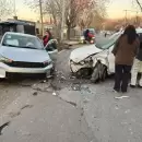 Violento choque en una esquina de Las Heras: los dos conductores quedaron heridos