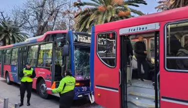 choque en cadena en Ciudad