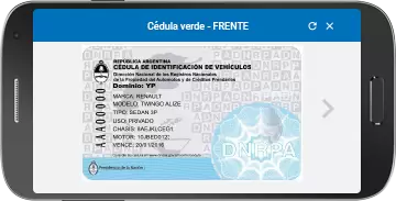 Cédula Digital de un vehículo