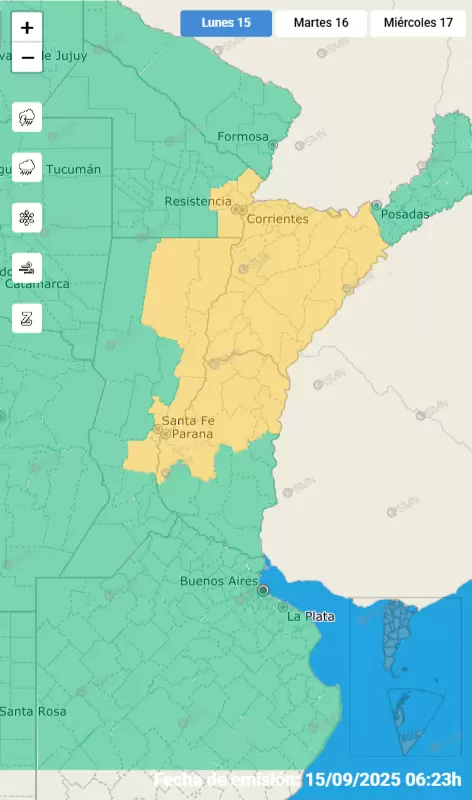 mapa de alertas