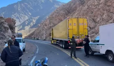 accidente en el paso a Chile