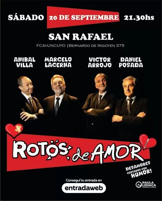 flyer rotos de amor san rafael