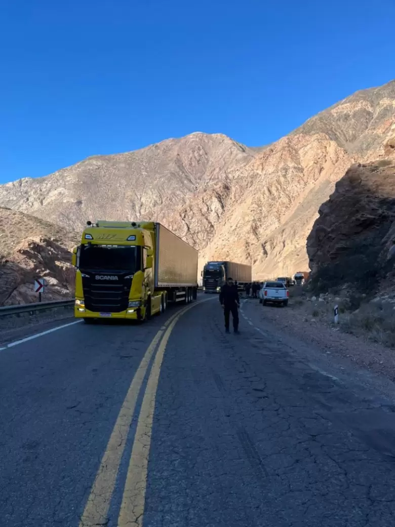 accidente en el paso a Chile