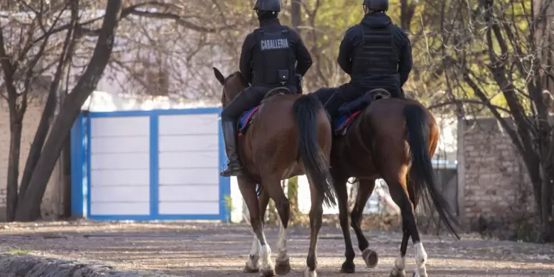 polic�a montada caballo