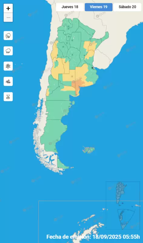 mapa de alertas