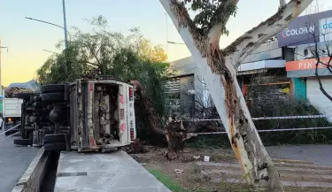 choque en la Costanera-cami�n recolector