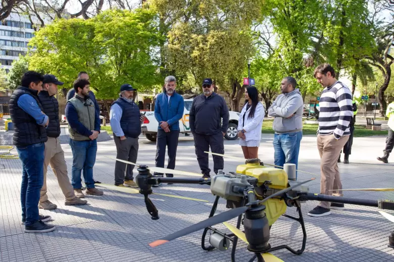 Drones para la pulverización del arbolado