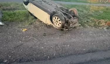 vuelco en el Acceso Este
