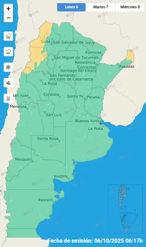 mapa de alertas