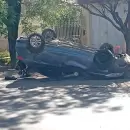 Persecución y vuelco en Luján de Cuyo: un policía baleó a un hombre que le habría robado