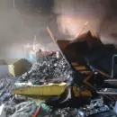 Fuego en Jun�n: un importante incendio arras� con una vivienda de La Colonia