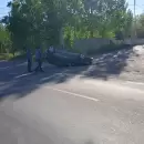 Violento choque y vuelco en San Mart�n: tres personas quedaron heridas y hospitalizadas
