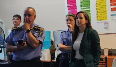 Mercedes Rus lider� el operativo de seguridad durante la visita de Javier Milei a Mendoza
