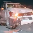 Violento choque frontal entre dos camionetas en Malarg�e: dos heridos y hospitalizados