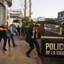 Esc�ndalo en San Lorenzo: Moretti volvi� a la sede y se fue en un patrullero por las protestas
