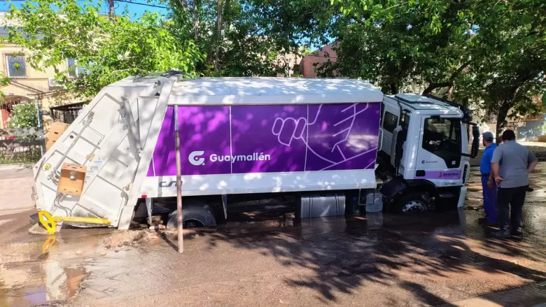 socavón en Guaymallén