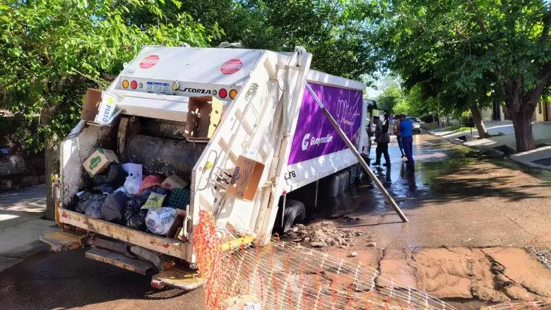 socavón en Guaymallén