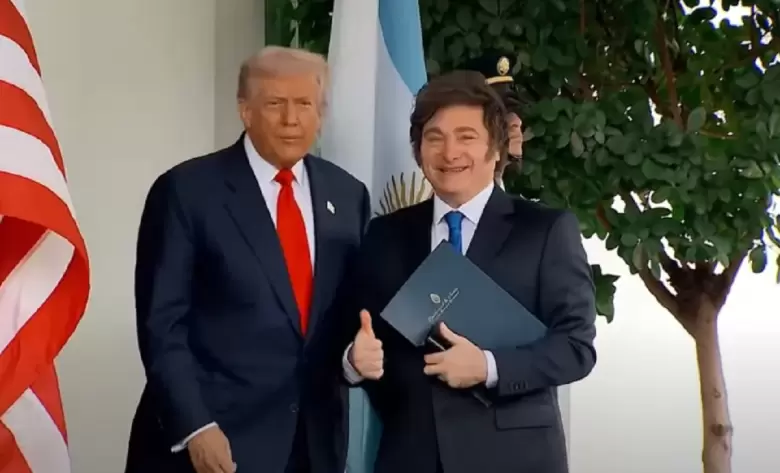 Trump y Milei en la Casa Blanca