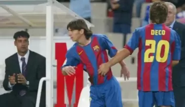 messi barcelona debut