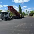 Avanza el plan de asfalto en la Circunvalaci�n de Avenida Rawson