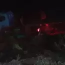 Ruta 7: un cami�n cargado con cacao volc� y desbarranc� en la Curva de La Soberan�a