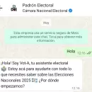 Así funciona Vot-A, el chatbot de WhatsApp que simplifica tu acceso al padrón electoral