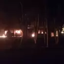 (Videos) Un importante incendio destruy� varias caba�as en el club YPF de El Carrizal