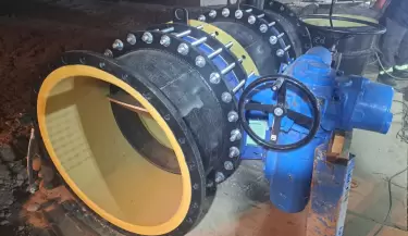 maniobras en La Puntilla-cortes de agua