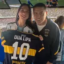 (Video) As� vivi� Dua Lipa el Supercl�sico: foto con Riquelme y elogio a la Bombonera