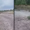 (Videos) Creci� el caudal de arroyos y r�os en Uspallata, por las fuertes lluvias