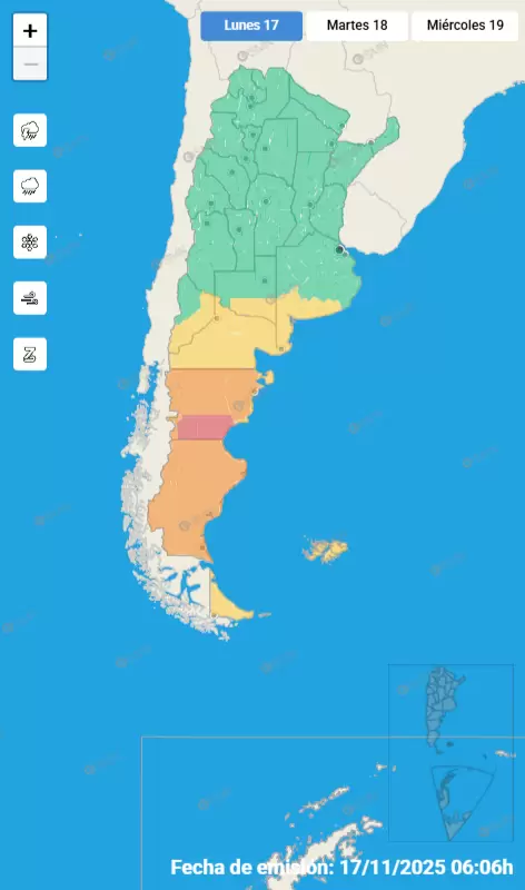 mapa de alertas