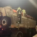 En un control en San Juan, demoraron a un cami�n con minerales que viajaba hacia Mendoza