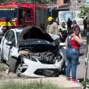 Dos conductores quedaron heridos por un fuerte choque en una esquina de Guaymallén