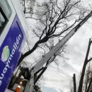 Guaymall�n concentra tareas de despeje en San Jos�, el sector m�s golpeado por el Zonda