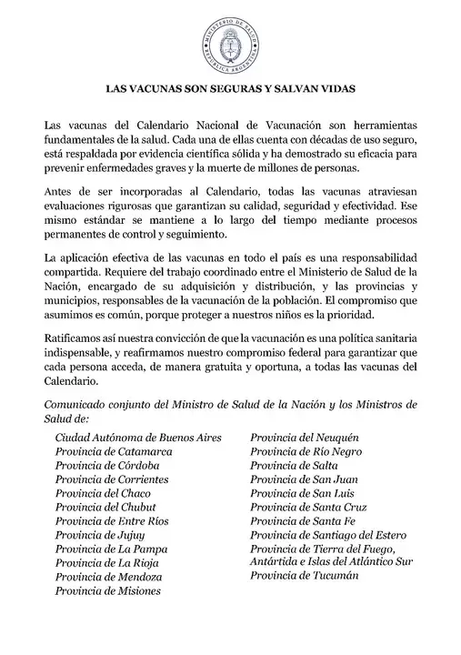 vacunación