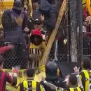 Invasi�n y piedrazos: pol�mico final entre Estudiantes y Madryn por agresiones de hinchas