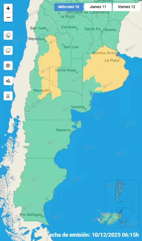 mapa de alertas