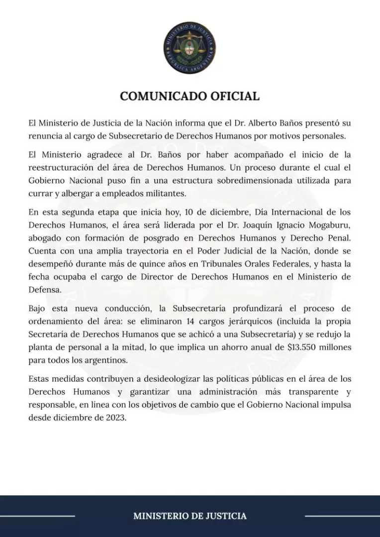 comunicado