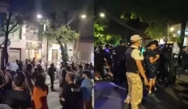Marcha en defensa del agua operativo