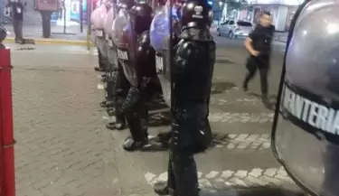 Marcha en defensa del agua operativo