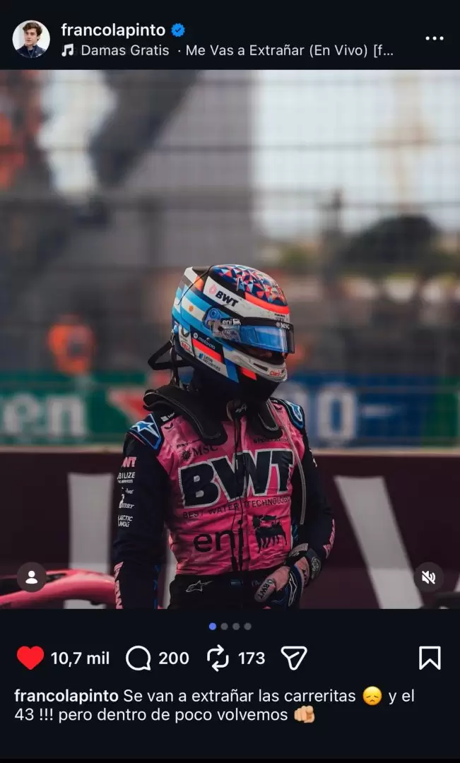 colapinto f1