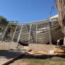 (Video) Colapsó el techo de una obra en Maipú: siete heridos bajo los escombros
